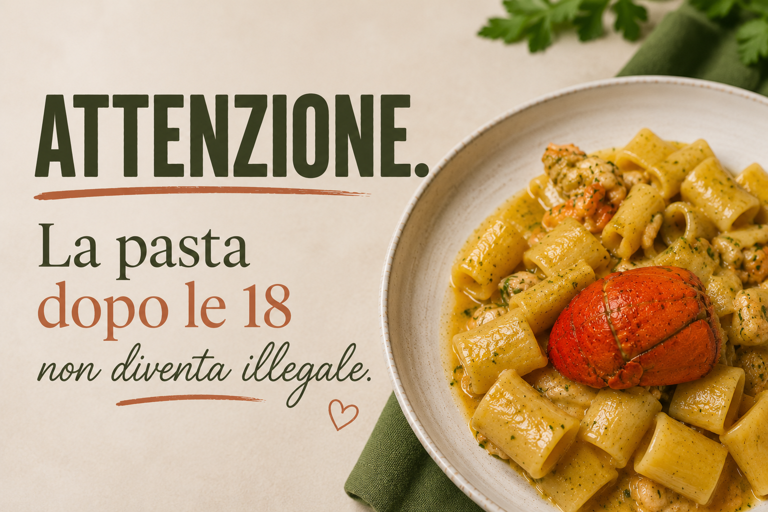 Ho già mangiato pasta a pranzo… quindi stasera niente carboidrati?